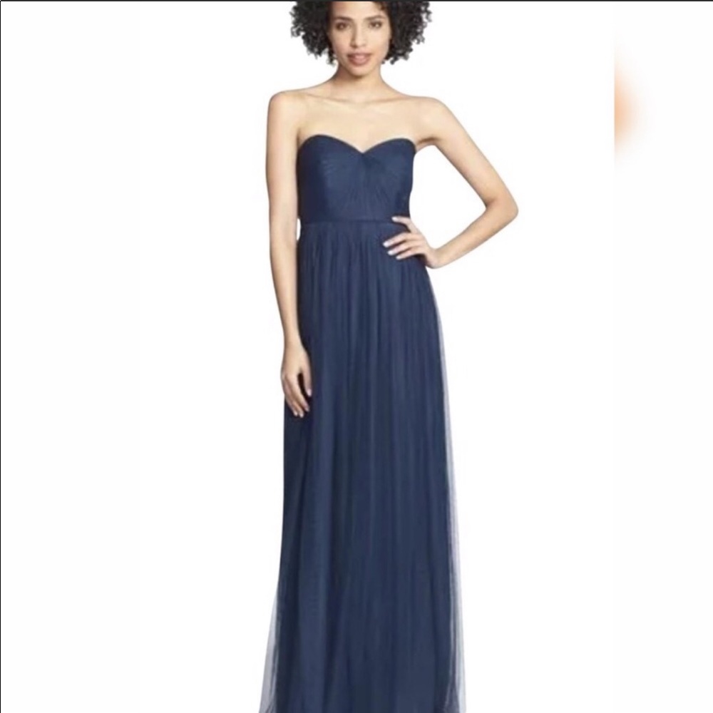 Jenny Yoo Annabelle Tulle Convertible Dress Navy